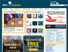 Tablet Screenshot of netcardgames.com